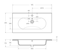 Керамическая раковина BelBagno LOVE LOV-900-LVB