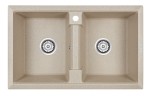 Мойка TANDEM 80/2, IT-GRANIT, PM238150-BE, бежевый, 810х500, Paulmark