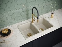 Мойка TANDEM 80/2, IT-GRANIT, PM238150-BE, бежевый, 810х500, Paulmark