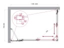 Душевой уголок BelBagno LUCE-AH-21-120/80-P-Cr