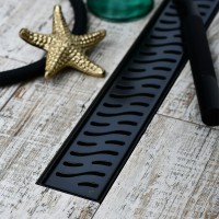 Душевой лоток Veconi Harmony Black 450