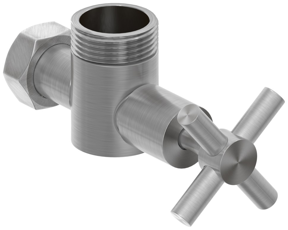 Вентиль угловой крест (G 1" НР х G 3/4" НГ)