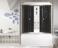 Душевая кабина Niagara Ultra NG-5150-01 (150х70х220) высокий поддон(56см),стекло тонированное,4 места