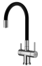 Смеситель Splenka для кухни с гибким изливом с подключением к фильтру питьевой воды S70.64.05 Сатин
