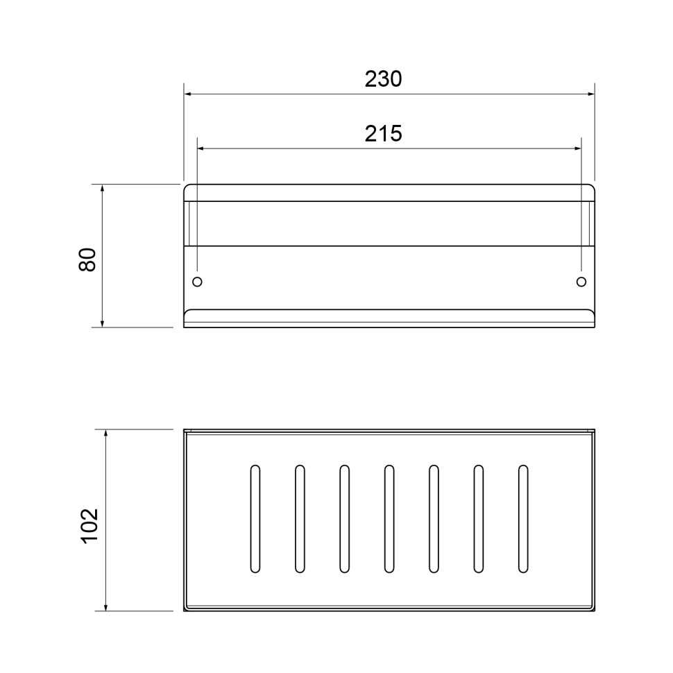 Полка Timo Luiro 18579/00 хром