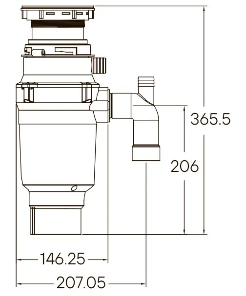 Измельчитель пищевых отходов INTENSO STANDARD, Paulmark