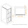 Душевая перегородка RGW WA-111B (С рисунком (шелкография), 700)