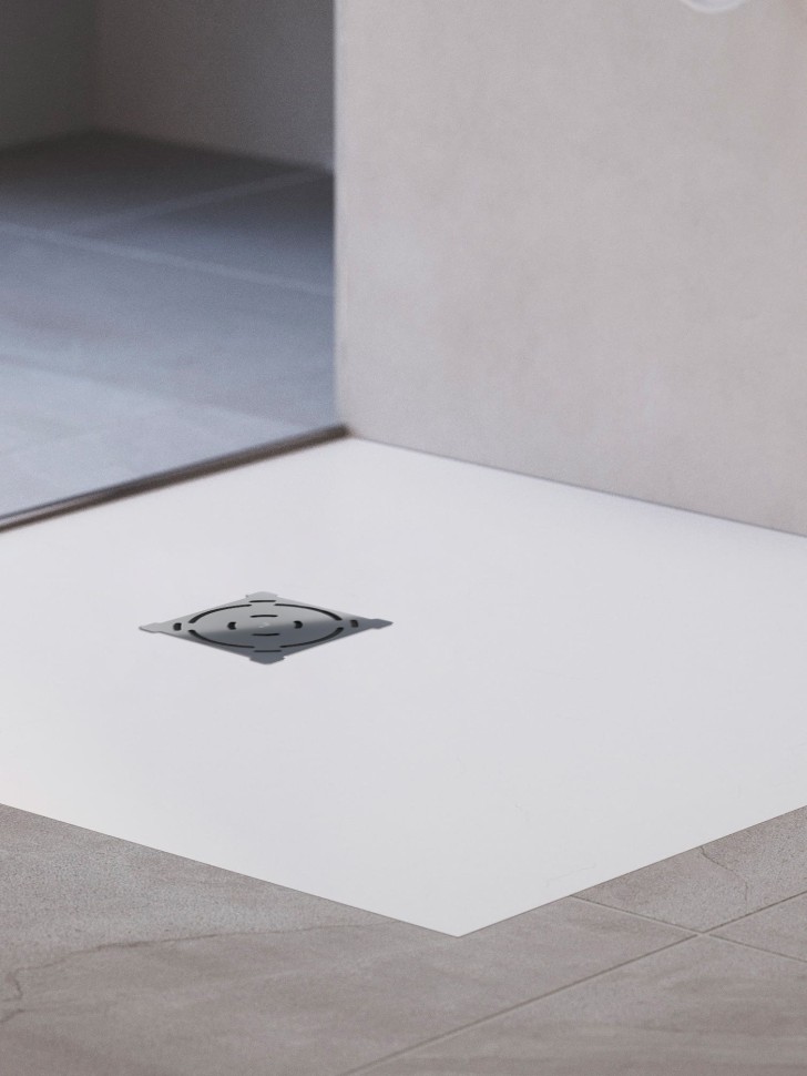 Душевой поддон квадратный RGW ST-W Белый (800x800)