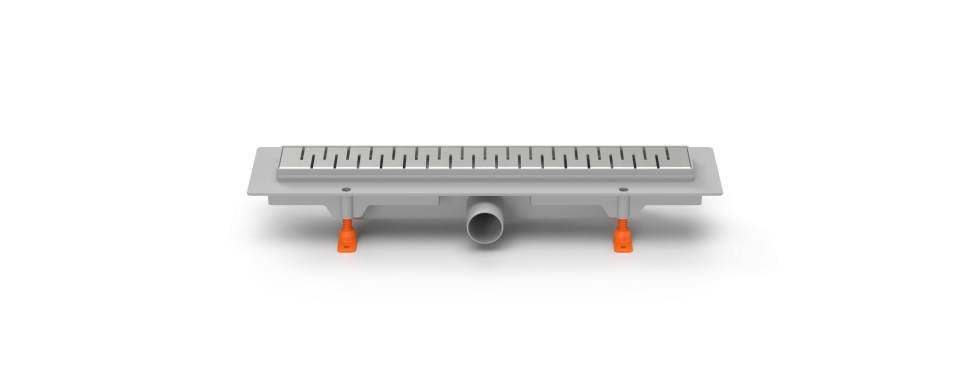 Душевой желоб MILLEAU Point M550PS с комбинированным затвором и решеткой нержавеющая сталь