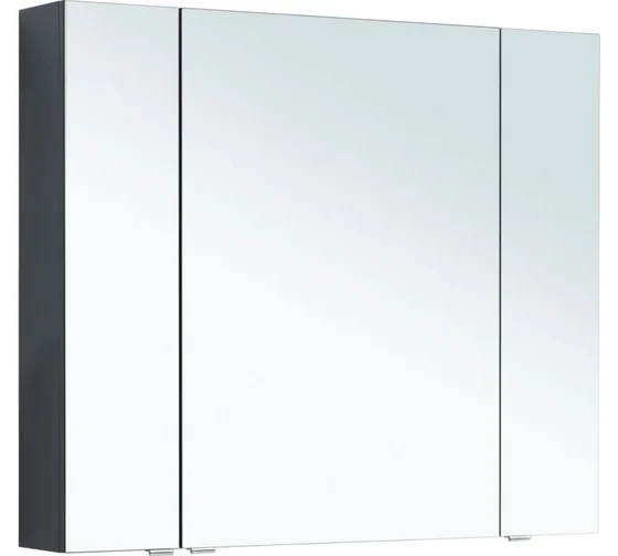 Зеркальный шкаф Aquanet Алвита New 100 Антрацит