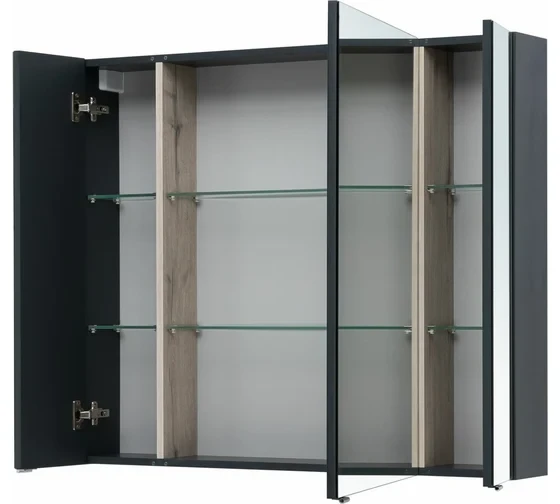 Зеркальный шкаф Aquanet Алвита New 100 Антрацит