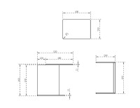 Столик для ванной комнаты ABBER Stein AS1636MB черный матовый