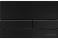 Система инсталляции для унитазов CERAMICANOVA Envision с кнопкой смыва Flat цвет черный матовый, креплениями, арт. CN1002B