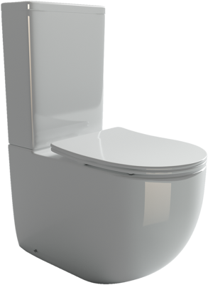 Напольный пристенный унитаз Metropol Rimless CN4001