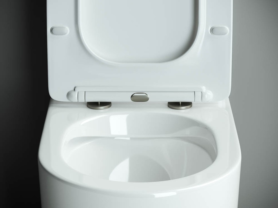 Напольный пристенный унитаз Metropol Rimless CN4001