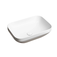 Умывальник чаша накладная прямоугольная (цвет Белый Матовый) Element 500x359x145мм