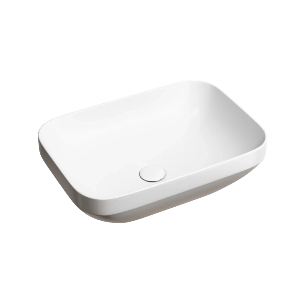 Умывальник чаша накладная прямоугольная (цвет Белый Матовый) Element 500x359x145мм