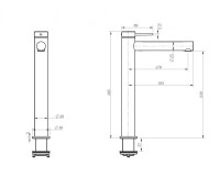 Смеситель ABBER Emotion 316 AF8811BRG-L для раковины, брашированное розовое золото