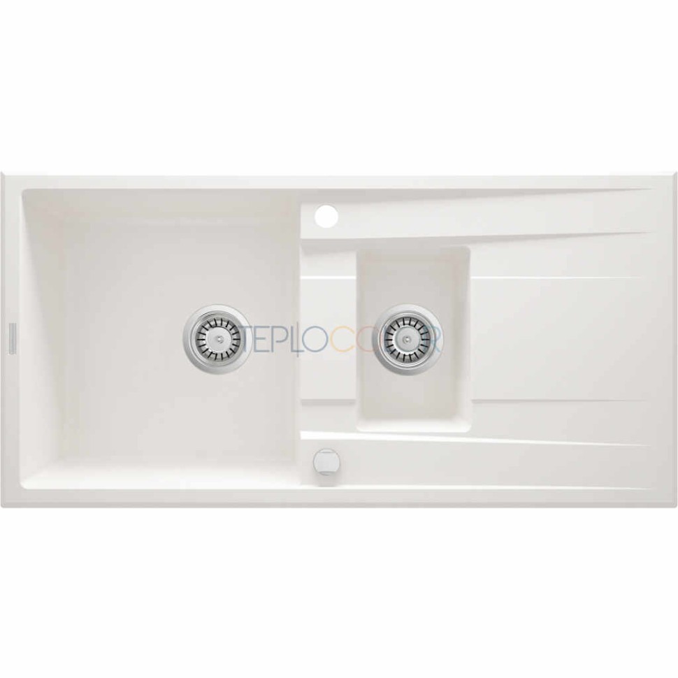 Гранитная мойка, 1.5-чаши с осушкой