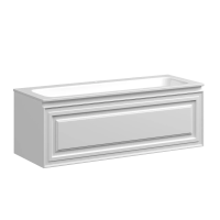 Тумба подвесная SANCOS Very 1195х445х406, c одним ящиком оснащенным доводчиками, Bianco , арт.VR120W