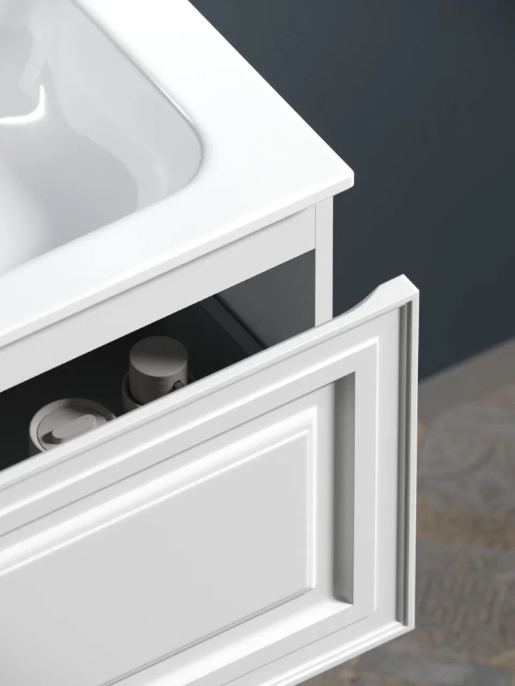 Тумба подвесная SANCOS Very 1195х445х406, c одним ящиком оснащенным доводчиками, Bianco , арт.VR120W