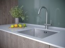 Смеситель для кухни BEND, брашированная сталь, Be212066-BS, Paulmark