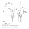 Смеситель для кухни BEND, брашированная сталь, Be212066-BS, Paulmark