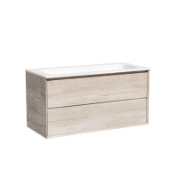 Тумба подвесная SANCOS Marmi 2.0 995х445х520 c двумя ящиками оснащенным доводчиками скрытого монтажа, цвет дуб галифакс натуральный, арт. MR2.0100EG