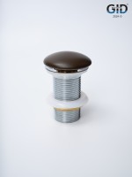 Донный клапан Gid без перелива Br100 74406K коричневый матовый 7x7x10