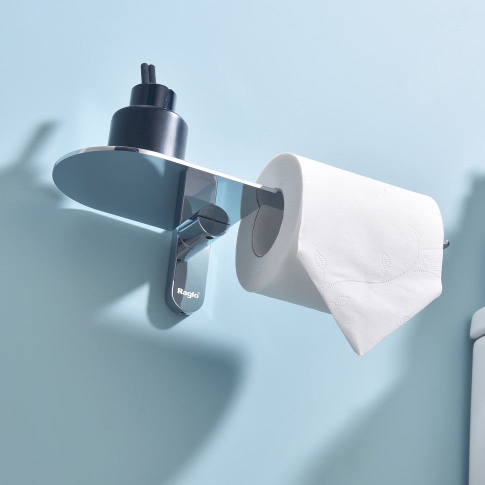 Бумагодержатель с полочкой для телефона Raglo R300.03