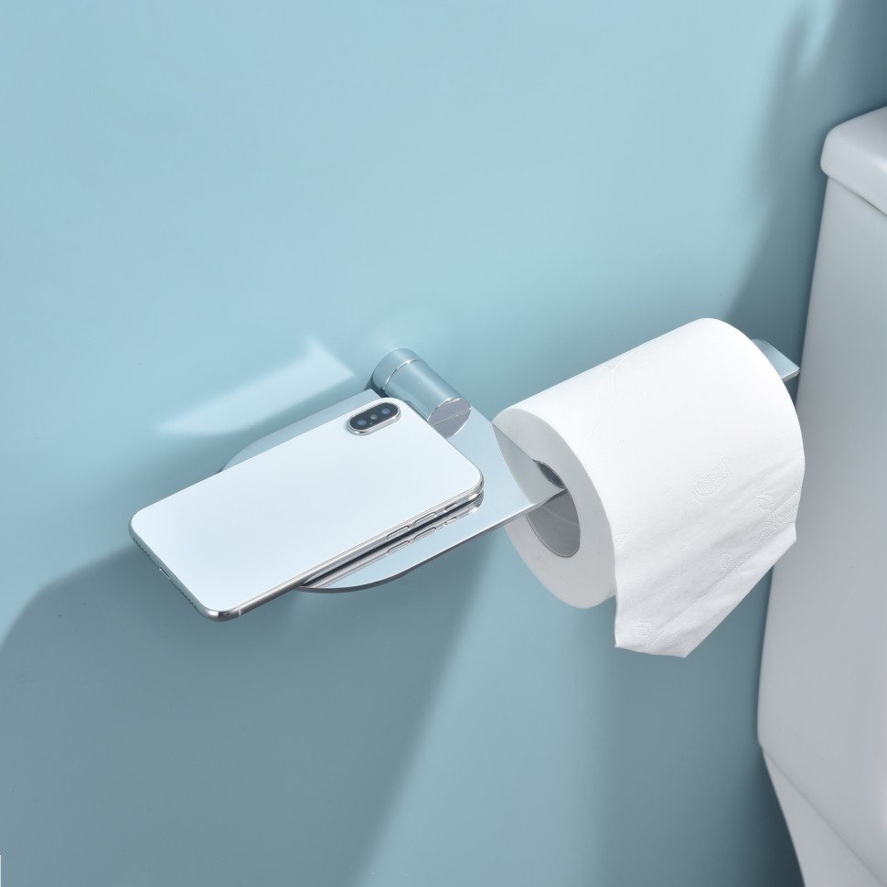 Бумагодержатель с полочкой для телефона Raglo R300.03