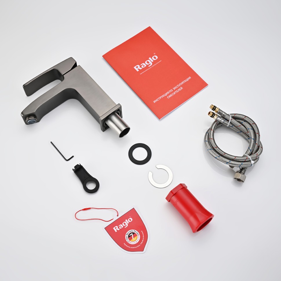 Смеситель Raglo для умывальника графит