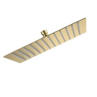 AQM8607BG Верхний душ 300х300мм, нерж. сталь, золото шлифованное