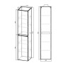 Шкаф Fine VSC-2NF170GW подвесной, 1700*350*350, G.White