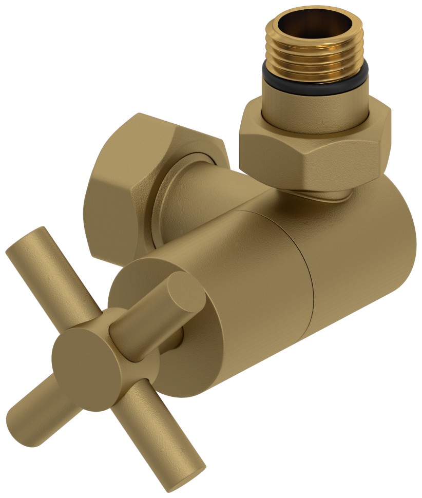 Вентиль 3D правый крест (G 1/2" НР х G 3/4" НГ)