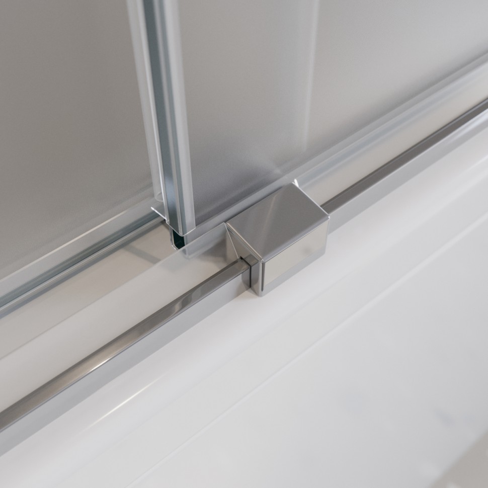 Душевая шторка на ванну CEZARES TANDEM-SOFT-VF-2-170/145-P-Cr