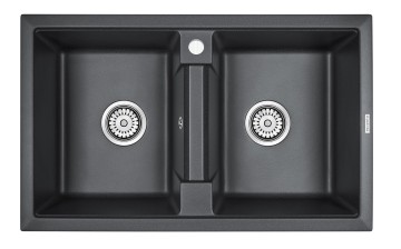 Мойка TANDEM 80/2, IT-GRANIT, PM238150-BL, черный, 810х500 мм, Paulmark