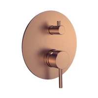 AQM8803BC Встраиваемый смеситель на 2 потр. в комплекте с внутр. частью, медь шлифованная