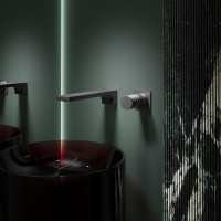 Смеситель для раковины Domus VBFW-5DM01GM встраиваемый, вороненая сталь