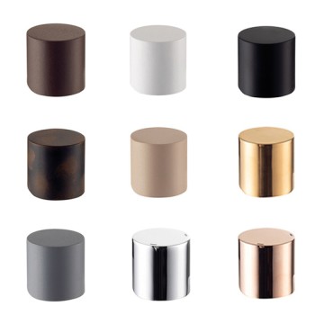 Ручка для смесителя на раковину круглая Demm MINY, латунь, белый