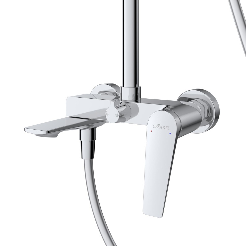 Душевая стойка со смесителем и изливом CEZARES LINER-CVD-01