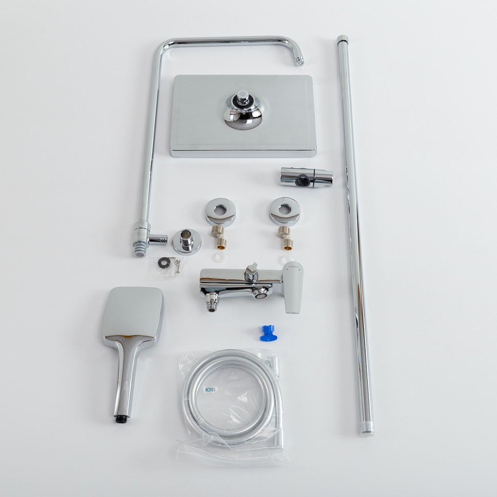 Душевая стойка со смесителем и изливом CEZARES LINER-CVD-01