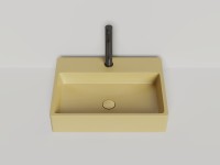 Раковина накладная OTTAVIA покраска по RAL полностью 595х445х125 S-Sense Глянцевое