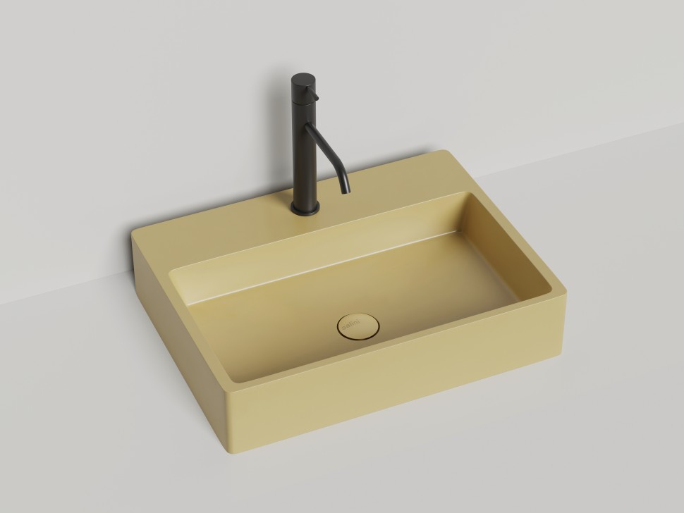 Раковина накладная OTTAVIA покраска по RAL полностью 595х445х125 S-Sense Глянцевое