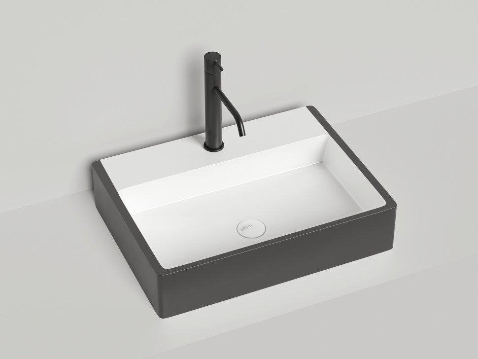 Раковина накладная OTTAVIA покраска по RAL полностью 595х445х125 S-Sense Глянцевое