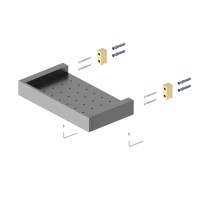 Полка Timo Petruma 15222/18 черное золото