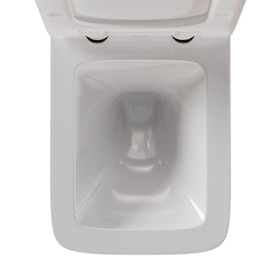 Унитаз подвесной BERGES Sigma Rimless 52 см, сиденье дюропласт, микролифт, быстросьем