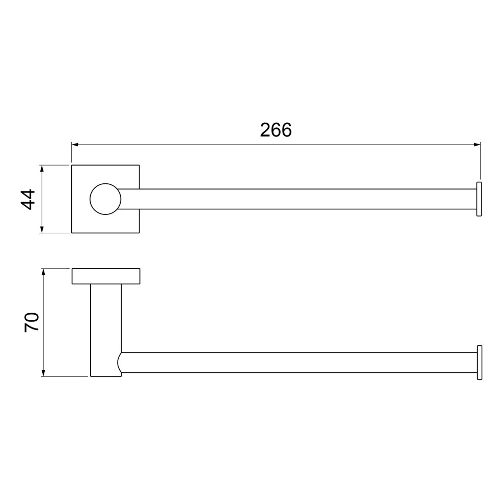 Полотенцедержатель Timo Selene 12054/03 черный