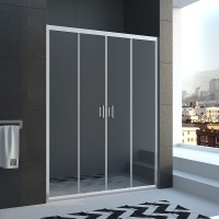 Душевая дверь Veconi Vianno VN-45, 1700x1850, хром, стекло прозрачное