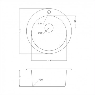 Мойка EMAR EMQ-1475.C EMQ-1475.C Антрацит